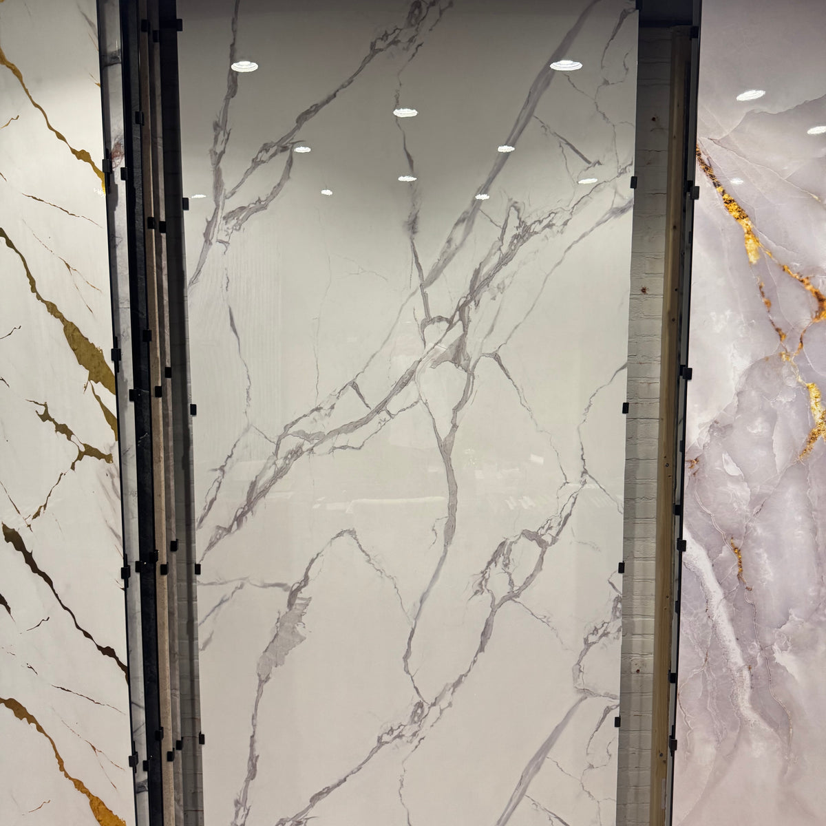 PVC marmer wandpaneel wit grijs