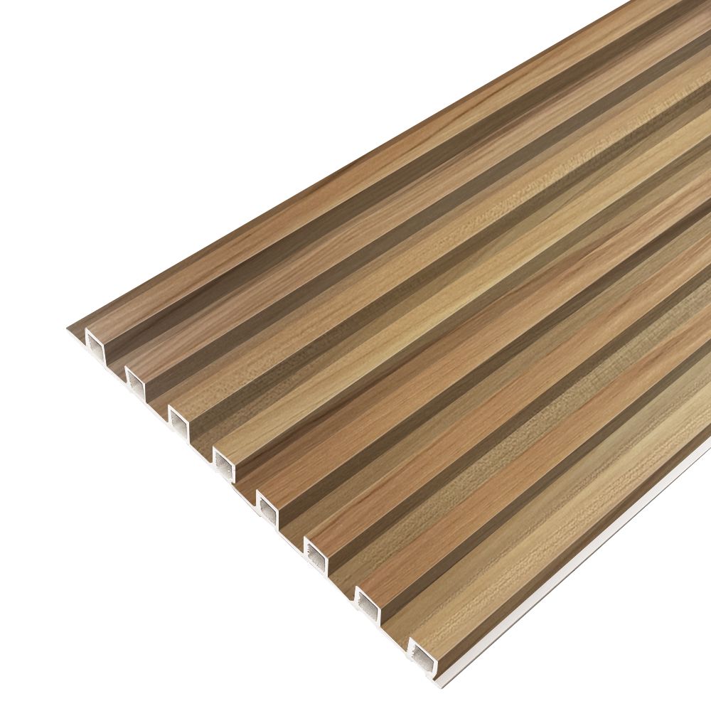 Natural oak WPC slatted wall panel