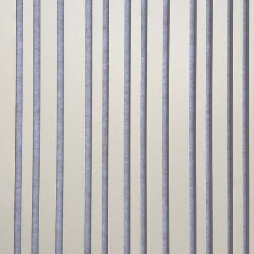 Beige akoestisch wandpaneel van 260 × 60 cm voor geluidsdemping