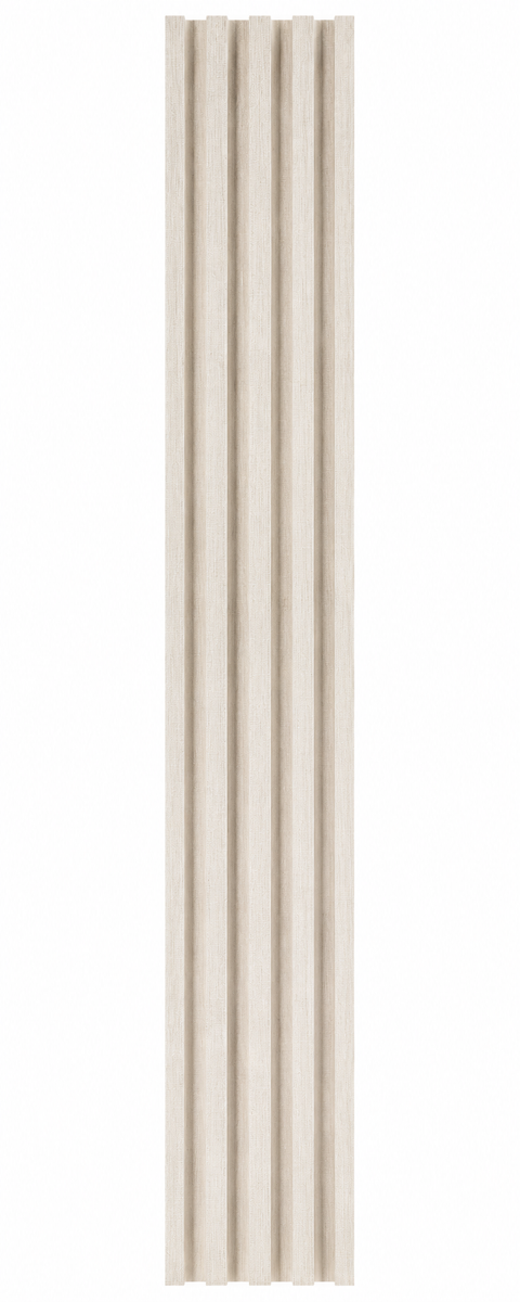 3D Ribbel Wandpaneel Beige Linnen – Kunststof 260x16.9x2.4