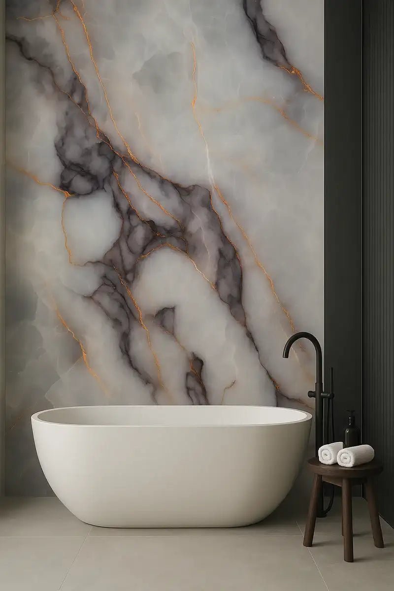 PVC Wandpaneel Marmerlook Glamour – 280x122 cm