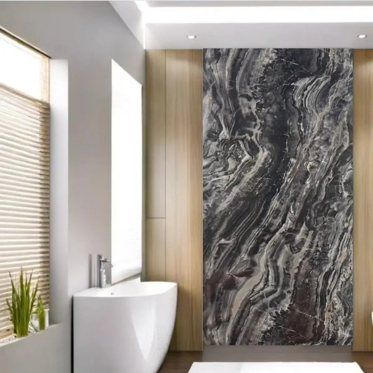 PVC gold marble wall panel