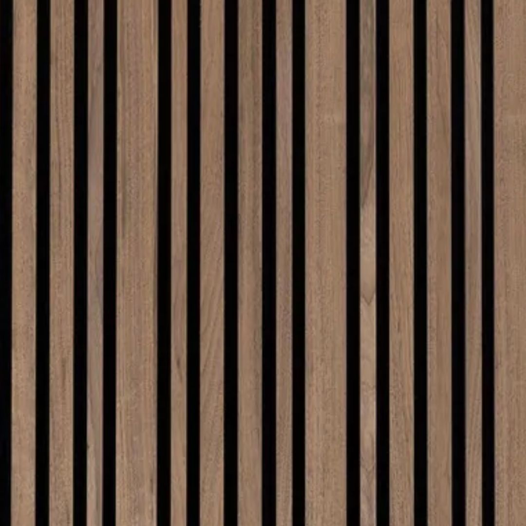 Natural Walnut Acoustic Slat Wood Wall Panel