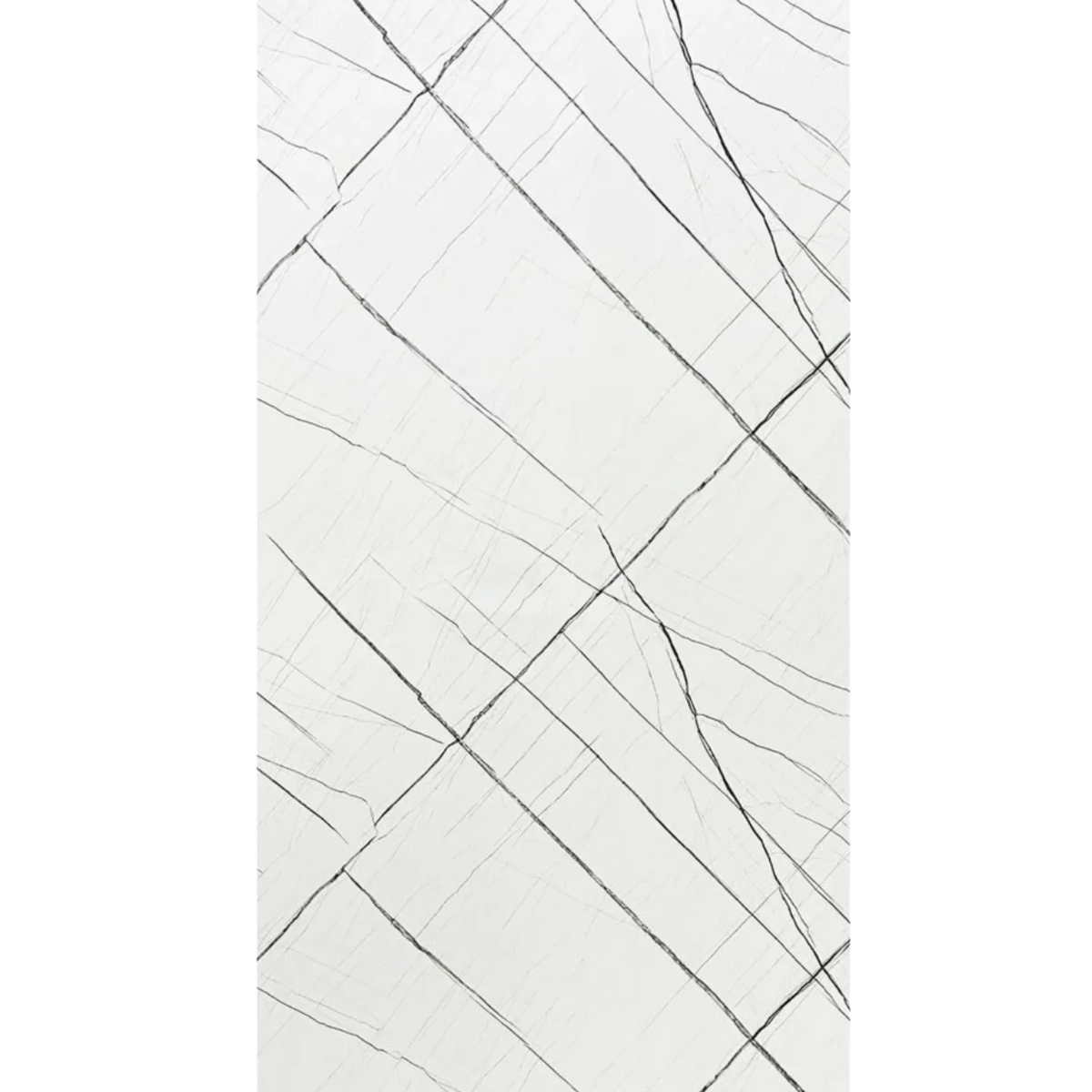 Hoogglans wit-zwart marmer wandpaneel