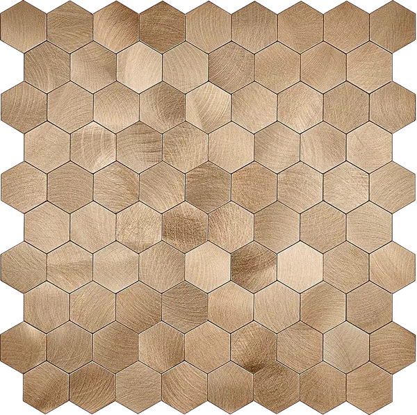 Zelfklevende Mozaïek Steenstrip Goud | 29,1 x 28,6 0,4 CM